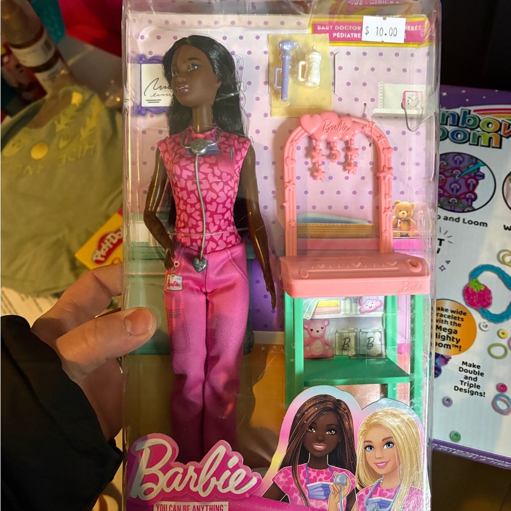 Nwt Barbie Pediatrician Doll with Pink Outfit